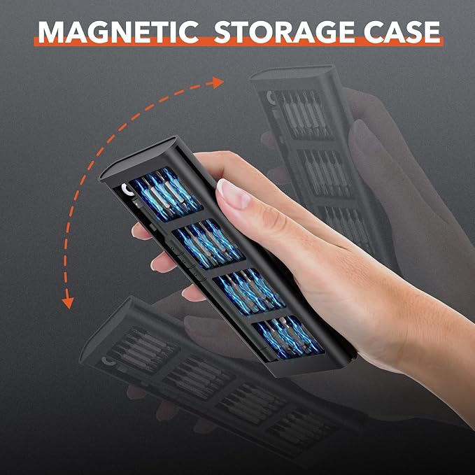 JOREST 52-IN-1 Precision Screwdriver Set, Mini Repair Tool Kit with Torx for Macbook, Computer, Laptop, iPhone, PS5, Xbox, Switch, Glasses, Watch, Ring Doorbell, Electronic, Small Gift Gadget for Men