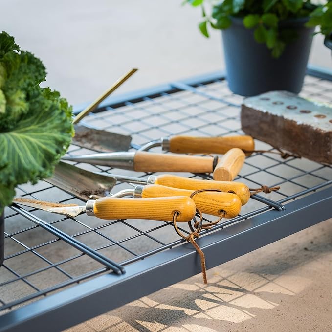 Elevated Raised Garden Bed-V Series, 2' x 6' Garden Beds with Legs & Storage Rack for Patio Porch, 1000 Lbs Weight Capacity, Outdoor Planter Boxes for Gardening Herbs Vegetables Flowers, Modern Gray