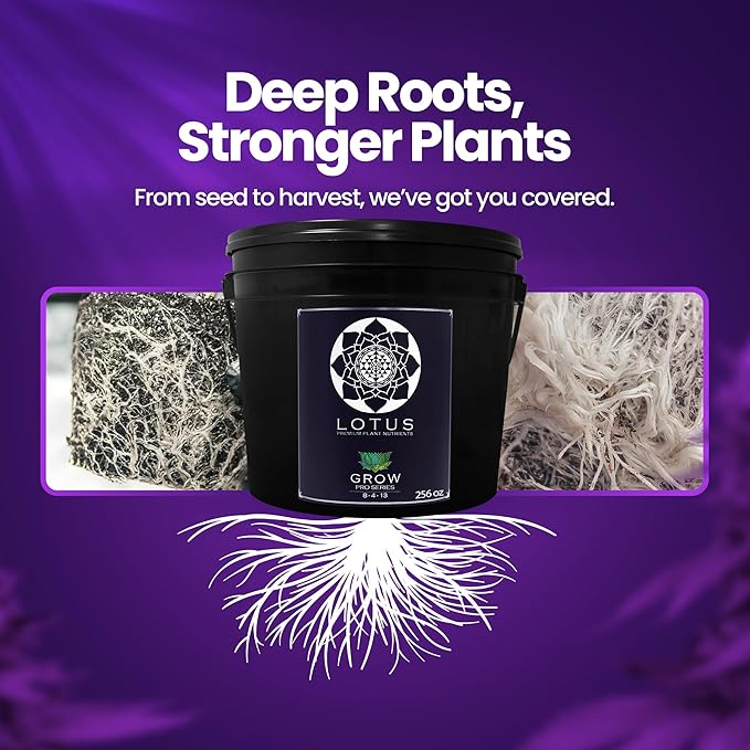 Grow Pro Series - Hydroponic Plant Nutrients and Fertilizer, Water Soluble Plant Food - Massive Roots, Made for Coco Coir, Hydro, & Soil, Enhances Flowering & Fruiting, Indoor & Outdoor Grows 256oz