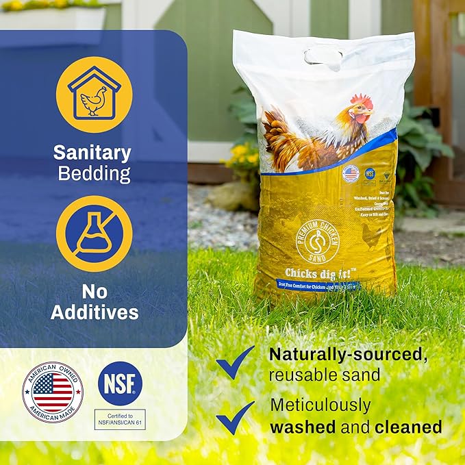 50 lbs (4-Pack) – Dust-Free, Odor-Control Bedding for Chicken Coops, Nesting Boxes, and Runs – Natural Poultry Litter, 200 lbs Total