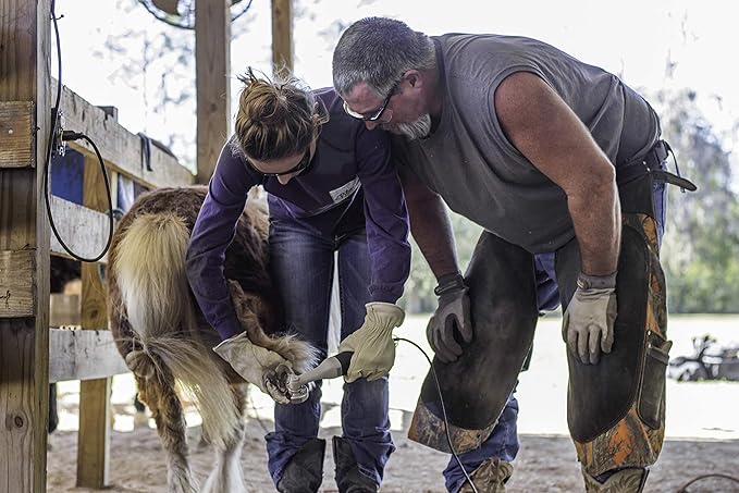 Hoof Boss - Horse Hoof Trimmers Complete Mobile Set - Horse Hoof Trimming Tools - Farrier Tool Kit - Requires 20 Volt Battery Not Included
