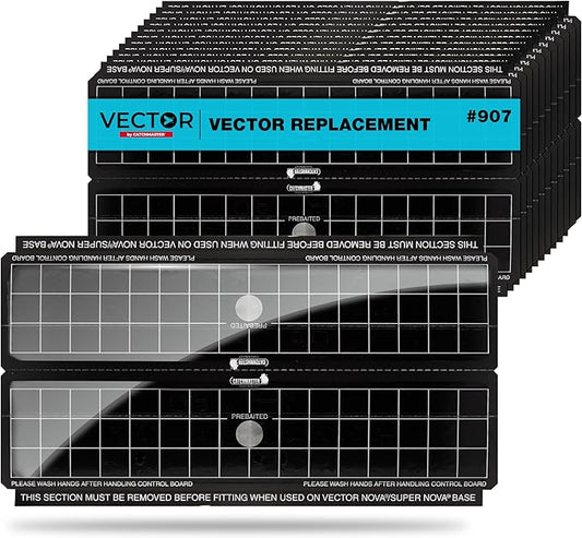 Catchmaster Vector Trap Replacement, UV Light Fly Traps for Home, Unscented Sticky Gnat Glue Boards for House, UV Lamp Insect & Mosquito Killer Refill, Adhesive Bug Light Boards, 12-Pack Black
