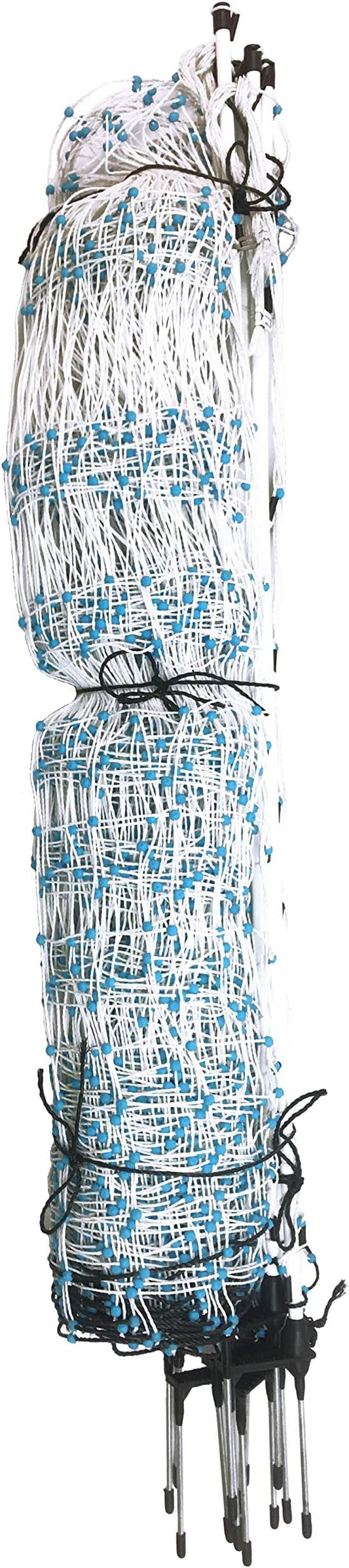 Starkline Electric Poultry Netting 48" x 82' Electric Poultry Netting w/Double Spiked Fiberglass Posts (12/48/3) Electric Fence for Chickens in Backyards, on Homesteads, Farms and Ranches