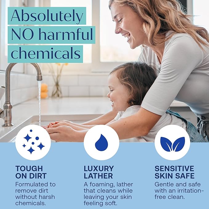 Fab Tab Dual Foaming Hand Soap Kit - 2 Refillable Glass Foaming Hand Soap Dispensers + 6 Tablet Refills - Variety Scents - Makes 6 x 11.9 Fl oz Bottles (71 Fl oz Total)