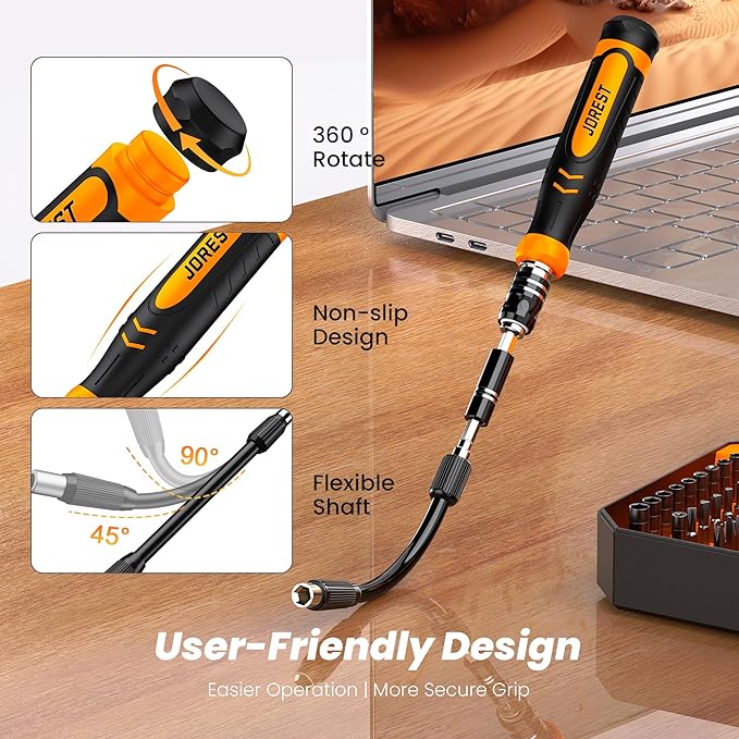 JOREST 115 in 1 Small Precision Screwdriver Set, Tool Gifts for Men Dad Him, Magnetic Repair Tool Kit for PC, Laptop, Tablet, iPhone, Macbook, Jewelers, PS5, Xbox, Switch, Game Console, Door &Chair