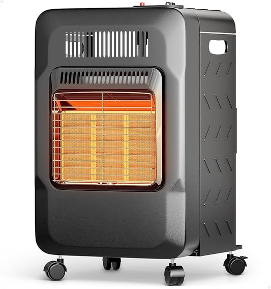 PAULINN Propane Heater Indoor Outdoor Patio Heaters 6000 to 18000 BTU 3 Modes for Patio, Garage, Camping, Shop