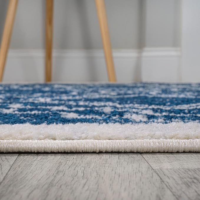 JONATHAN Y Amir Moroccan Beni Souk Navy/Ivory Indoor Area Rug, 5x8, Bohemian, Scandinavian, Easy-Cleaning for Living Room, Bedroom, Kitchen, Pet Friendly, Non-Shedding (MOH200D-5)