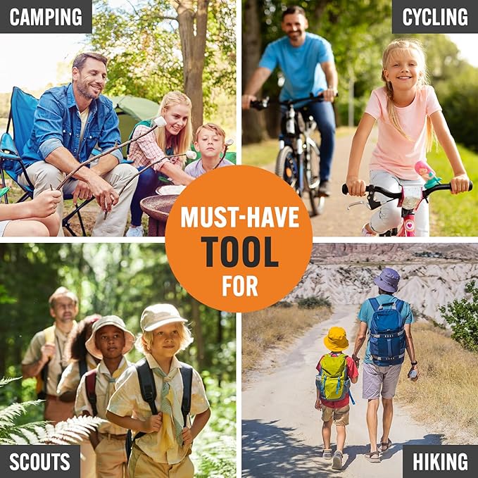 Practical Christmas Stocking Stuffer for Men, Dad, Husband | 15-in-1 Multitool Pocket Knife & Pliers | Compact EDC Camping, Hiking & Survival Gift. Essential Tool Kit for Him with Safety Lock.