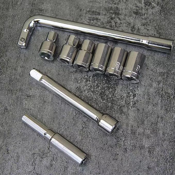 Mechanic Socket Set | 27-Piece Ergonomic Heavy Duty Professional - Full Socket Home Tool Kit with Storage Case - for Automotive Truck Home Workshop Garage Repair Maintenance Daily Care