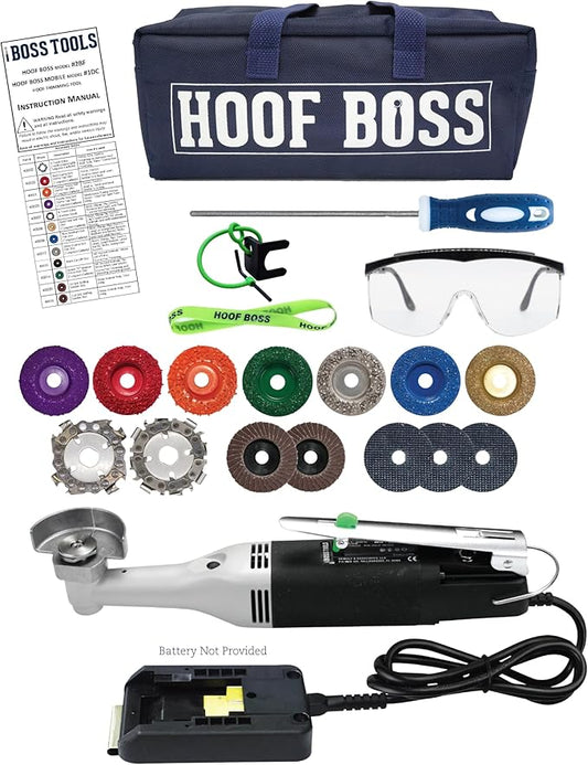 Hoof Boss - Trim-It-All Mobile Hoof Trimmer Set - Battery Powered – Requires 20 Volt Battery Not Included