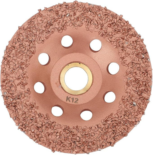 Horse Hoof Trimming Disc, Livestock Hoof Trimming Grinding Wheel, Ti Plated Electric Hoof Repair Plate for Horses Goats Cow