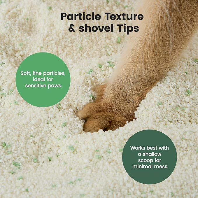 Gardner Pet Cassava Cat Litter, Clumping Tapioca Cat Litter with Odor Control, Low Dust, Natural Litter, Fast Absorption & Low Tracking Kitty Litter, Unscented with Deodorizing Pellets (9LBS*4)