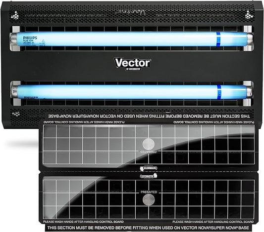 Catchmaster Vector 30, UV Light Fly Traps Indoor for Home, Electric Gnat Traps for House Indoor, Shatterproof Bulbs UV Lamp Fly, Insect & Mosquito Killer, Silent Bug Light for Kitchen, Shed, Garage