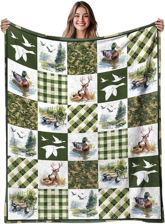Duck Blanket Gifts for Girls Boys, Duck Birthday Gifts for Girls Kids, Warm Ducks Blanket for Women Girl, Birthday Blankets for Women, Gifts for Christmas Thanksgiving Day 40x50in
