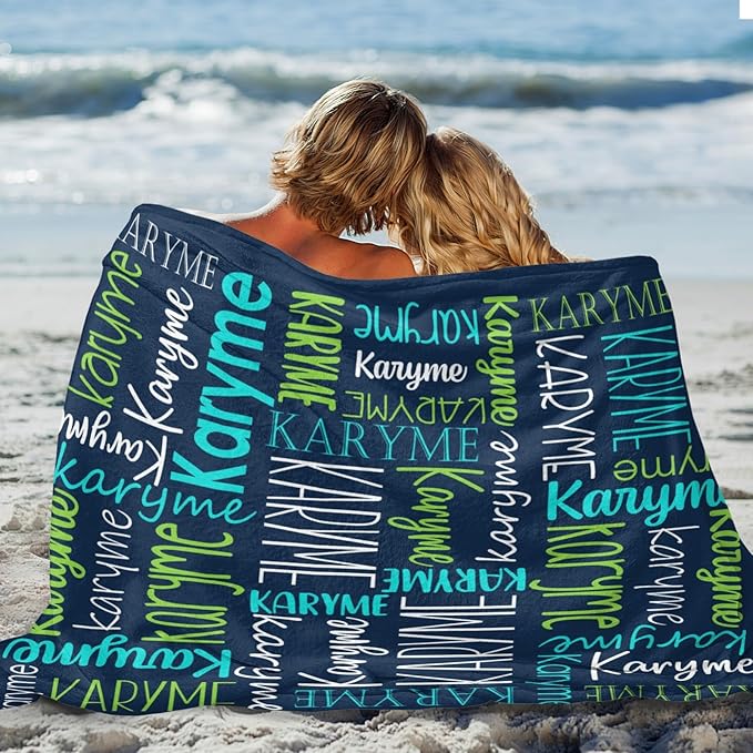 Personalized Name Blanket for Kids and Adult Customized Blanket for Boys Girls Baby Personalized Blanket and Throws