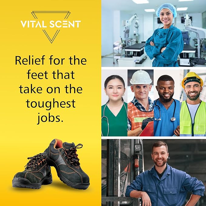 Industrial Heavy Duty Foot Odor Spray for Shoes and Feet - Extra Strength Shoe Deodorizer - Mint Foot Spray for Smelly Feet with Witch Hazel and Tea Tree Oil - Long Lasting Shoe Deodorizer