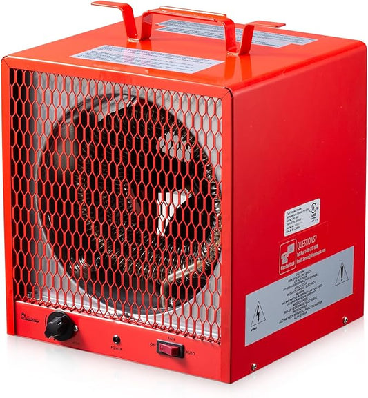 DR. INFRARED HEATER DR-988 240V Electric Industrial Garage, Workshop, Warehouse, Construction Heater, 5600W, Thermostat 37-113 °F, Portable, Wall Ceiling Mount