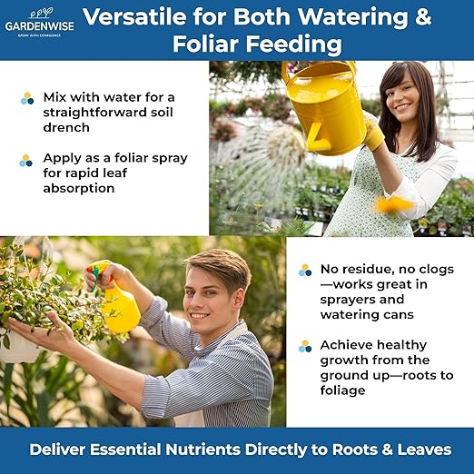 20-20-20 Water-Soluble Fertilizer – Powder for Liquid Plant Food for Indoor & Outdoor Plants, Orchids, Vegetables, Lawns, Flowers – 20 20 20 Fertilizer 3 Quarts (6 lbs)