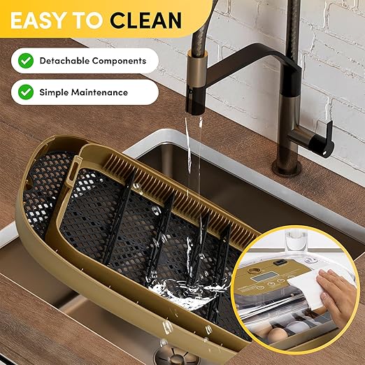 HIRALIY 24 Incubators for Hatching Egg Automatic Turner with Candler Smart Temperature and Humidity Control, 360° Viewing, Ideal for Chicken, Duck, Quail, Goose, Farm, Home, Classroom Hatching