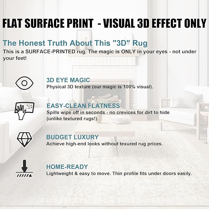 Madane 3x5 Area Rugs for Entryway,Washable Vintage Low Pile Non-Slip Throw Area Rugs, Accent Rug Floral Print Indoor Mat for Bedside Living Room Kitchen Bedroom, Brown/Sand