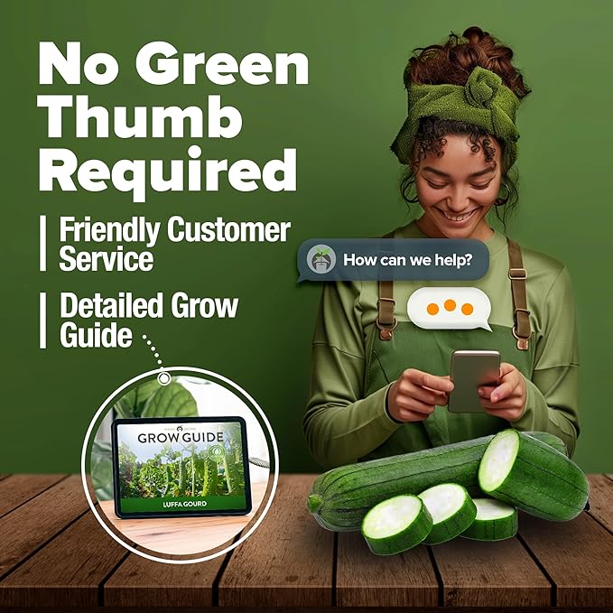 HOME GROWN Luffa Seeds 2 Pack(Luffa aegyptiaca) 80 Heirloom Non GMO Loofah Gourd Seeds for Planting High Germination Rate - Make Sponges or Harvest Young Loofahs for Eating