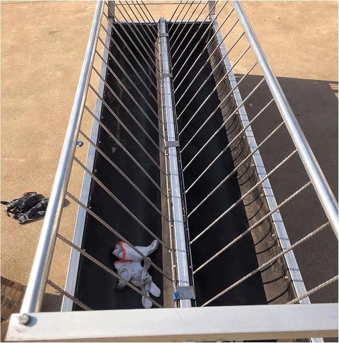 Goat Hay Feeder 2 in 1 Livestock Feeder 5-Feet Long Outdoor Pasture Feeder Heavy Duty 77 Gallon Multiple Sided Goat Hay Rack for Horses Sheep Cattle Cows Farm Courtyard