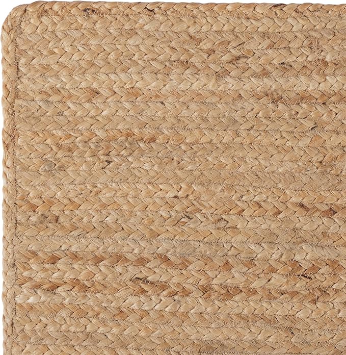 REDEARTH · Rectangular Area Rug - 2'x3' Braided Natural Jute - Artisan Made Boho Jute Rugs for Bedroom - Kitchen - Living Room - Farmhouse - Aesthetic Home Decor- Handmade Vintage Decor
