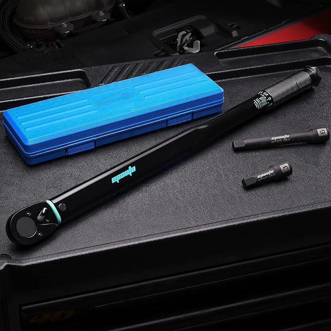 EPAuto 1/2-Inch Drive Click Torque Wrench, 25-250 ft-lb/33.9-338.9 Nm, Black