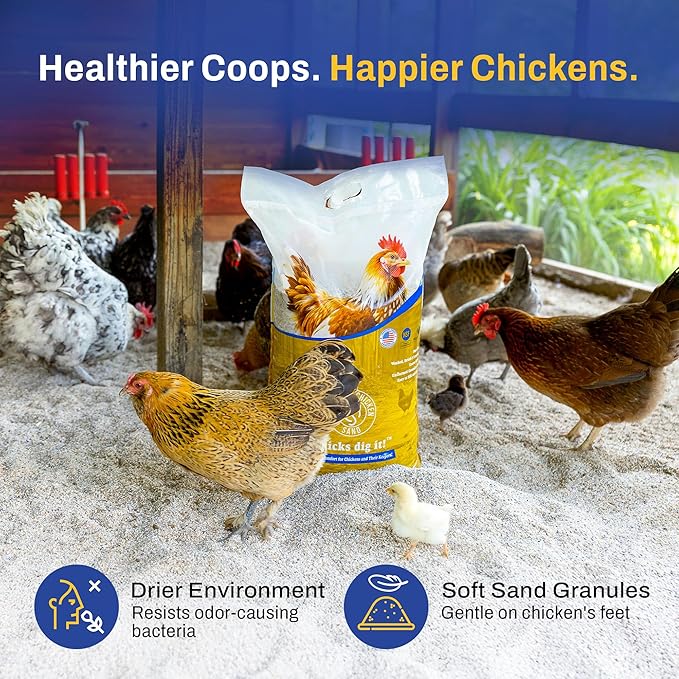 50 lbs – Dust-Free, Odor-Control Bedding for Chicken Coops, Nesting Boxes, and Runs – Natural Poultry Litter