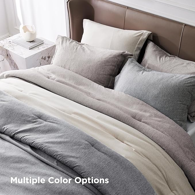 Bedsure Twin/Twin XL Comforter Set - Warm Taupe Soft Bedding for All Seasons, Cationic Dyed Bed Set, 2 Pieces, 1 Twin Size Comforter (68"x88") and 1 Pillow Sham (20"x26"+2")