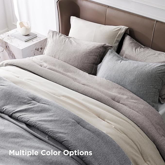 Bedsure Queen Comforter Set - Warm Taupe Soft Bedding for All Seasons, Cationic Dyed Bed Set, 3 Pieces, 1 Queen Size Comforter (90"x90") and 2 Pillow Shams (20"x26"+2")