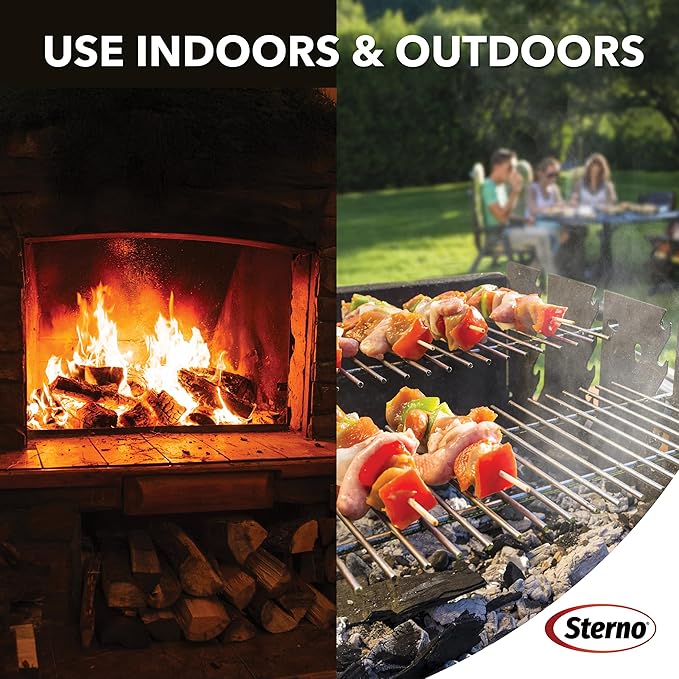 Sterno Instant Fire Starter Tumbleweeds, 50 Count — Made with Natural Wood, Odorless, Lights Instantly Even When Wet, Indoor/Outdoor