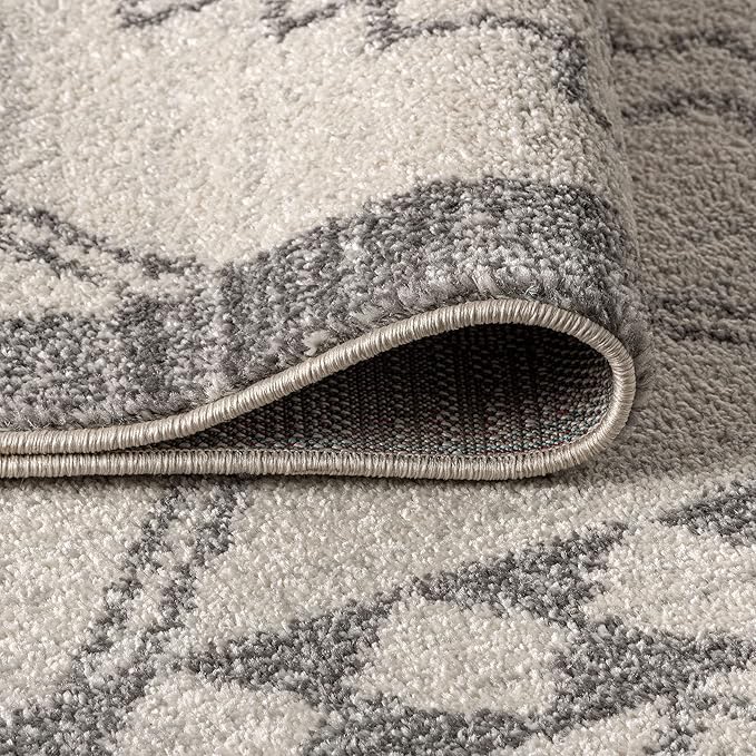 JONATHAN Y Amir Moroccan Beni Souk Cream/Gray Indoor Area Rug, 4x6, Bohemian, Scandinavian, Easy-Cleaning for Living Room, Bedroom, Kitchen, Pet Friendly, Non-Shedding (MOH200B-4)