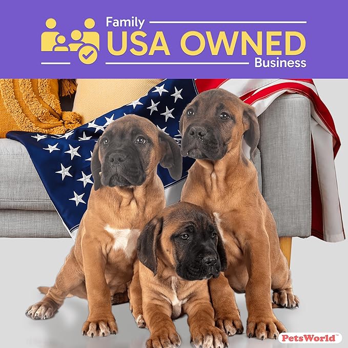 PETSWORLD 2XL Puppy Pads, 28x44 Inch, 150 Count| Ultra-Absorbent, Leak-Proof Dog Pee Pads for Potty Training