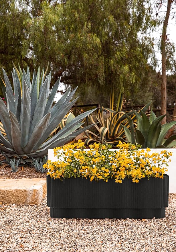 Veradek Demi Series Raised Garden Bed - Self-Watering Planter for Backyard & Garden | All-Weather Use