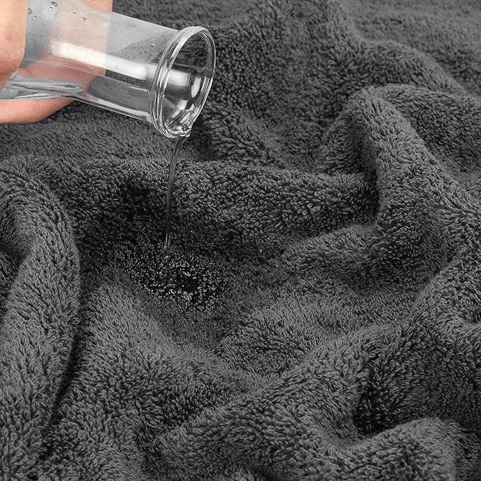 Cotton Paradise 100% Cotton 40x80 Oversized Bath Sheet, Extra Large Turkish Bath Towels for Bathroom, Dark Gray Bathsheet