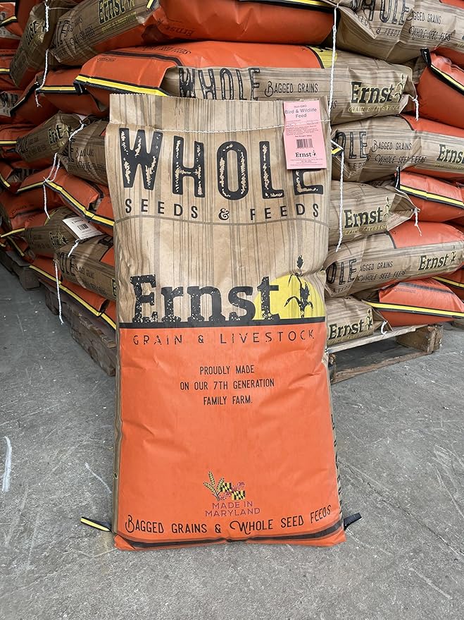 Ernst Grain & Livestock Bird and Wildlife Feed – Perfect for Birds, Ducks, Squirrels, Turkeys, Rabbits, Geese, and Deer – Non-GMO Wild Animal & Bird Feed for Outside Feeders (46 Pounds)