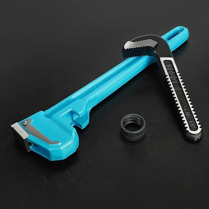 DURATECH 14-Inch Heavy Duty Pipe Wrench, Adjustable Plumbing Wrench, Malleable Cast Iron Handle, Exceed GGG standard