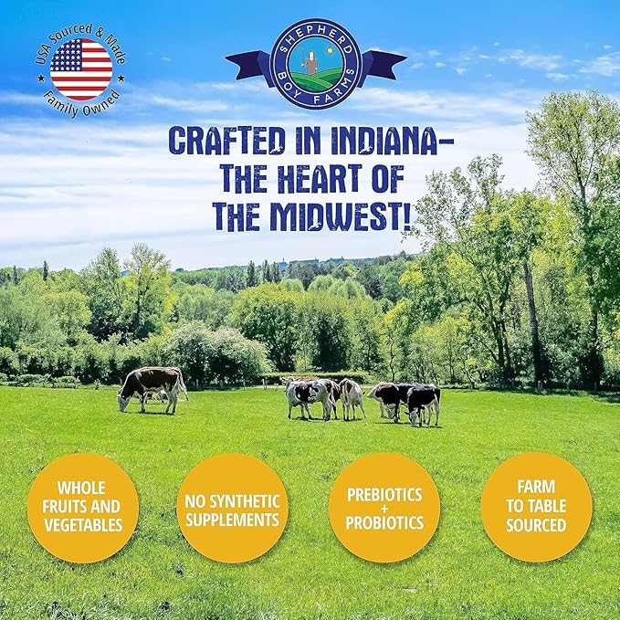 Shepherd Boy Farms Freeze Dried Raw Dog Food, Chicken Recipe, All Natural, No Synthetics, Made in USA with Goat's Milk & Organic Produce, High Protein, Complete Meal (48oz)