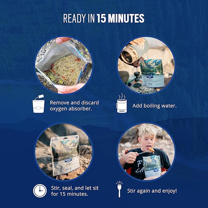 Backpacker's Pantry Shepherd's Potato Stew with Beef, 2 Servings Per Pouch (6 Count), Freeze Dried Food, 13 Grams of Protein, Gluten Free