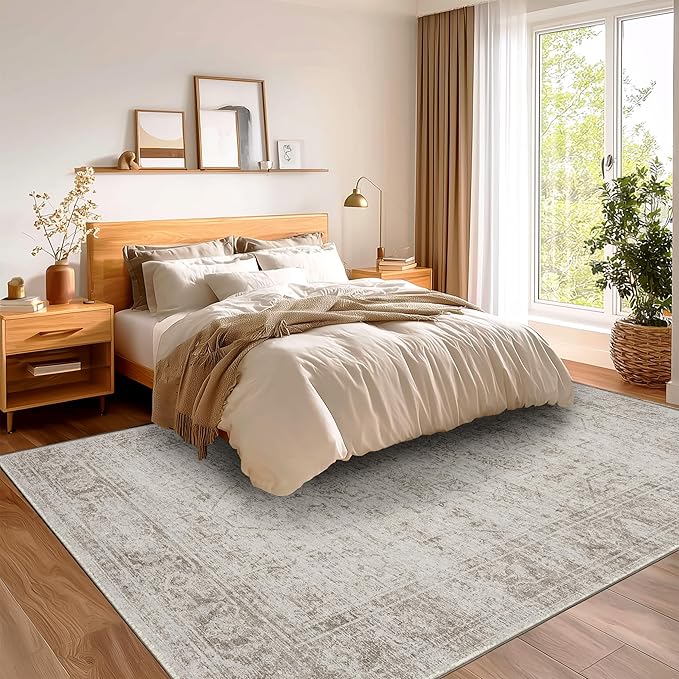 6x9 Area Rugs Washable Dining Room Rugs for Under Table