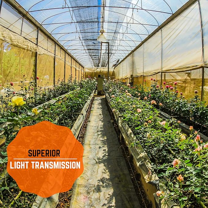 Farm Plastic Supply - Clear Greenhouse Plastic Sheeting - 6 mil - (25' x 14') - 4 Year UV Resistant Polyethylene Greenhouse Film, Hoop House Green House Cover for Gardening, Farming, Agriculture