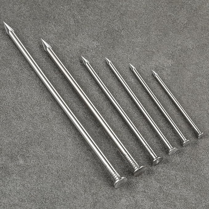 (7 pcs)6 inch Stainless Steel 304 Nails, Hanging Nails, Wall Nails, Dowels, Long Nails