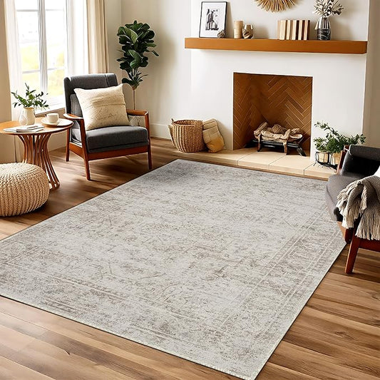 6x9 Area Rugs Washable Dining Room Rugs for Under Table