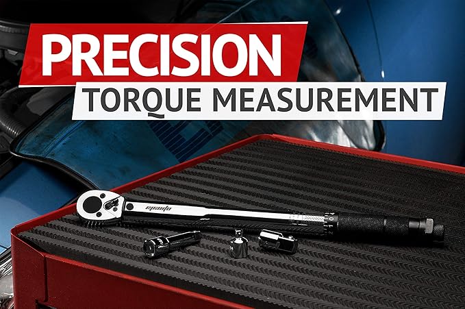 EPAuto 3/8-Inch Drive Click Torque Wrench 10-80 ft-lb. / 13.6-108.5 Nm 1.5" Wx1 Dx14.5 H