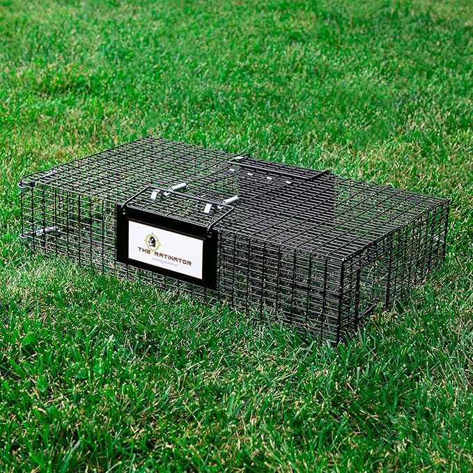 Rugged Ranch Ratinator Indoor or Outdoor Multi-Catch Rat Trap - Humane Live Cage Catcher, Rodent Control for Homes, Barns, Attics, Garages, Sheds, Gardens and Farms