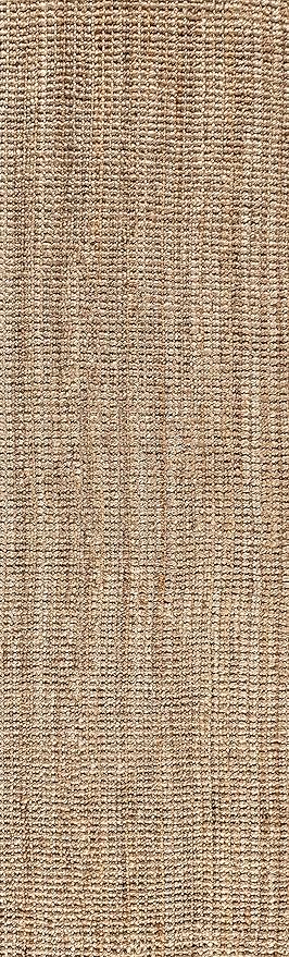 JONATHAN Y Pata Hand Woven Chunky Jute Natural Runner Rug, 2x8, Bohemian, Rustic, Cottage, Easy-Cleaning for Living Room, Bedroom, Kitchen, Non-Shedding (NRF102A-2)