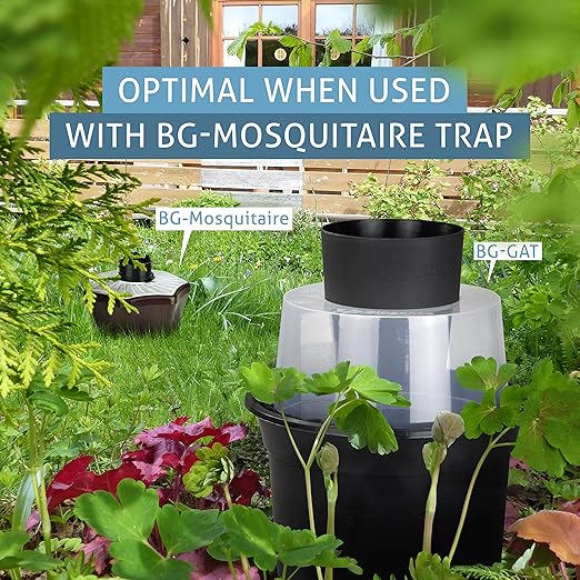 Biogents GAT2 Mosquito Trap – Non-Electric, Eco-Friendly Egg-Laying Trap for Tiger Mosquito Control – 2 Traps with 10 Sticky Cards for Outdoor Breeding Prevention