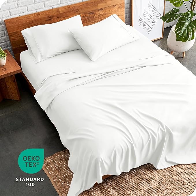 Bare Home King Sheet Set - Luxury 1800 Ultra-Soft Microfiber King Bed Sheets - Double Brushed - Deep Pockets - Easy Fit - 4 Piece Set - Bedding Sheets & Pillowcases (King, Cream)