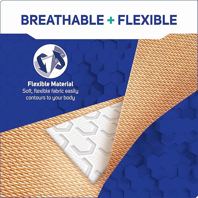 Care Science Fabric Adhesive Bandages, 200 ct Bulk Assorted Sizes | Flexible + Breathable Protection for First Aid and Wound Care